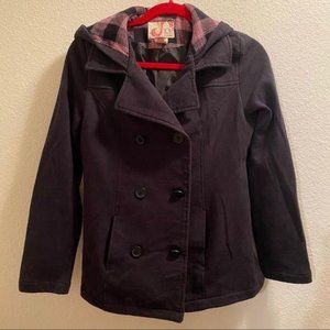 OP sweatshirt-like peacoat hoodie jacket size M